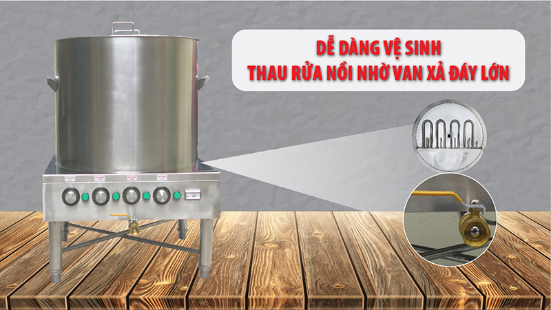 NỒI NẤU PHỞ ĐIỆN T&H 100 LÍT